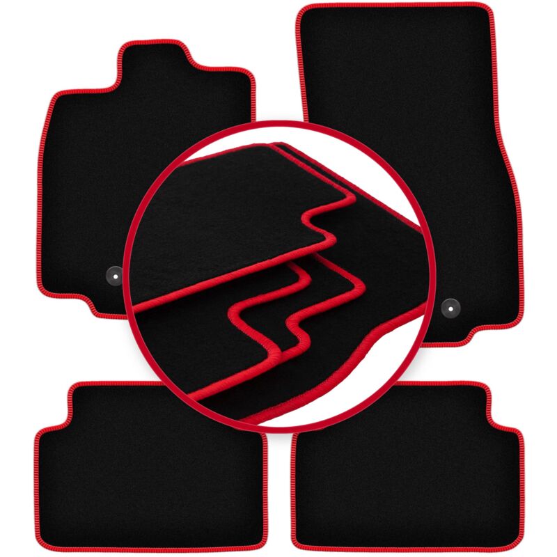 foto del prodotto tappetini auto carlux red per jaguar xf i 2wd x250 berlina, station wagon 2007 2015 