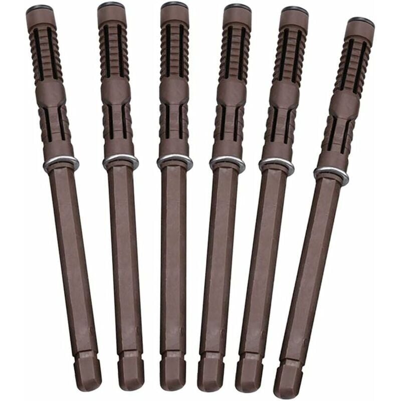 foto del prodotto snq 6 pezzi 12x120 mm supporto per mensola galleggiante nascosta supporto per mensola da parete staffa invisibile per impieghi gravosi staffa