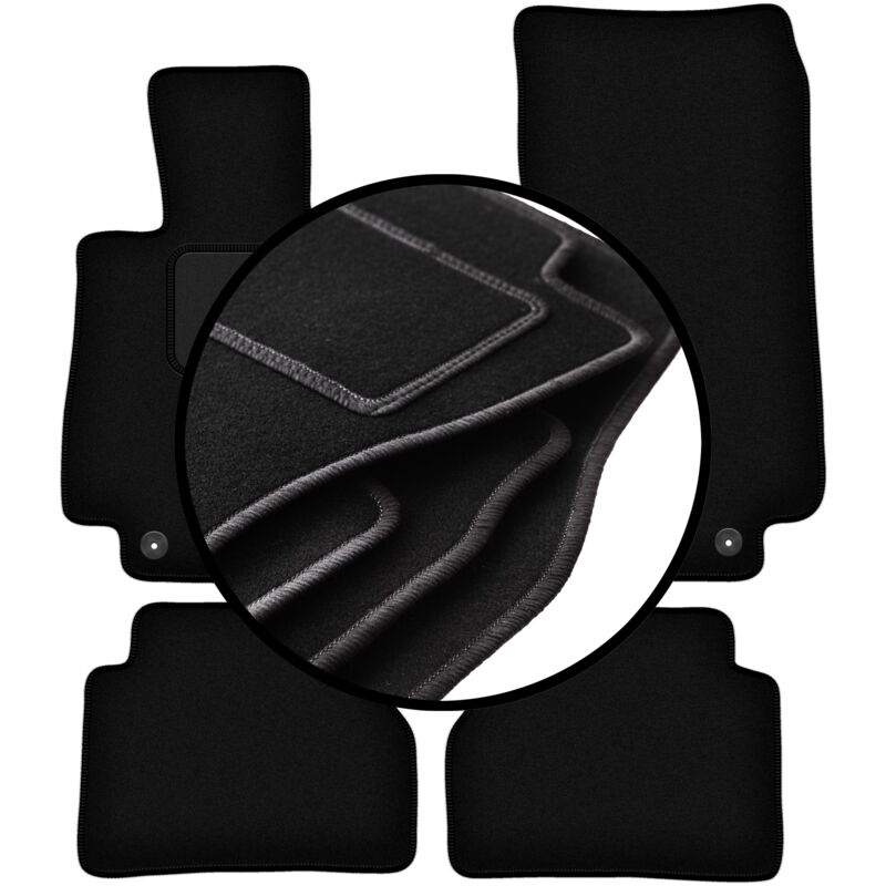 foto del prodotto set completo di tappetini in velluto per mercedes e w213 berlina, station wagon, liftback, coup 2015 