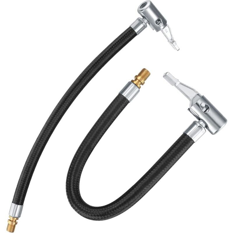 foto del prodotto snq pezzi tubo flessibile pompa gonfiaggio pneumatici, 30 cm valvola gonfiaggio tubo flessibile bicicletta, adattatore pneumatici auto, tubo aria