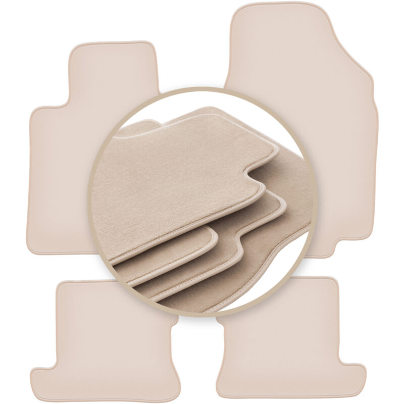 foto del prodotto tappetini beige premium per nissan micra k12 cc cabrio 2003 2010
