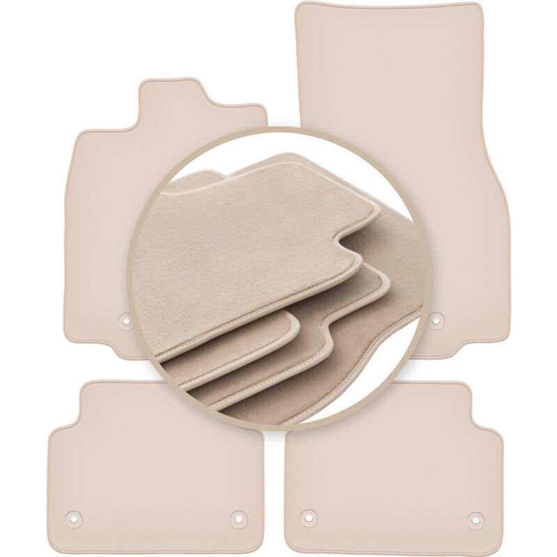 foto del prodotto tappetini beige premium per jaguar xf i 4wd x250 berlina, station wagon 2007 2015