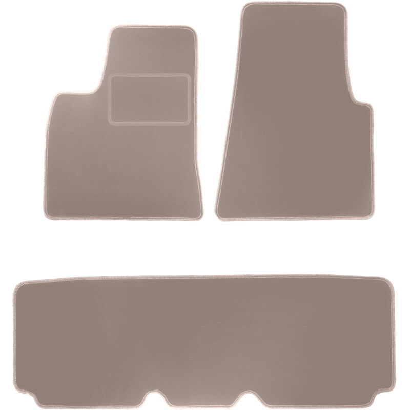 foto del prodotto tappetini in velluto beige per tesla si berlina 2012 2016 