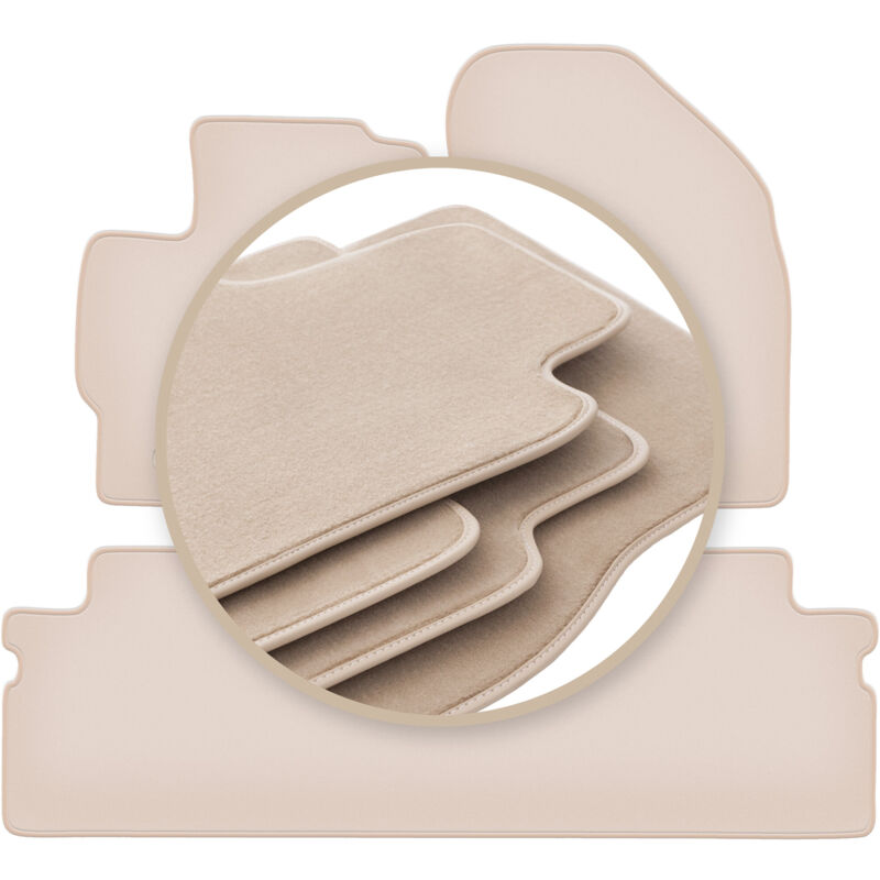 foto del prodotto tappetini beige premium per toyota verso fl minivan 2013 2019