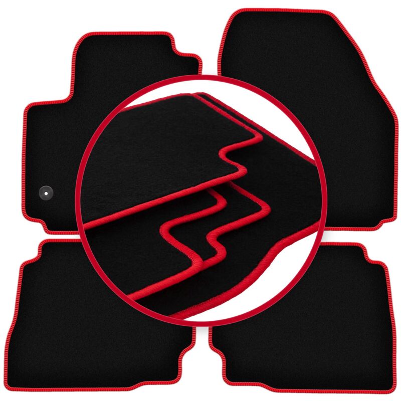 foto del prodotto tappetini auto carlux red per ford mondeo mk4 liftback, berlina, station wagon 2012 2014 