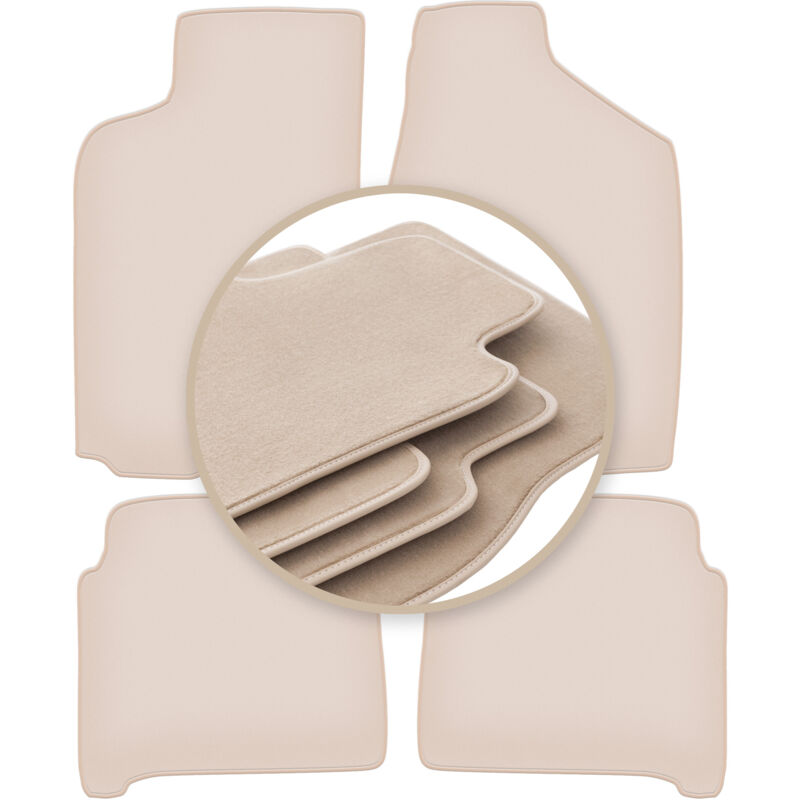 foto del prodotto tappetini beige premium per toyota camry v20 ii berlina 1986 1991
