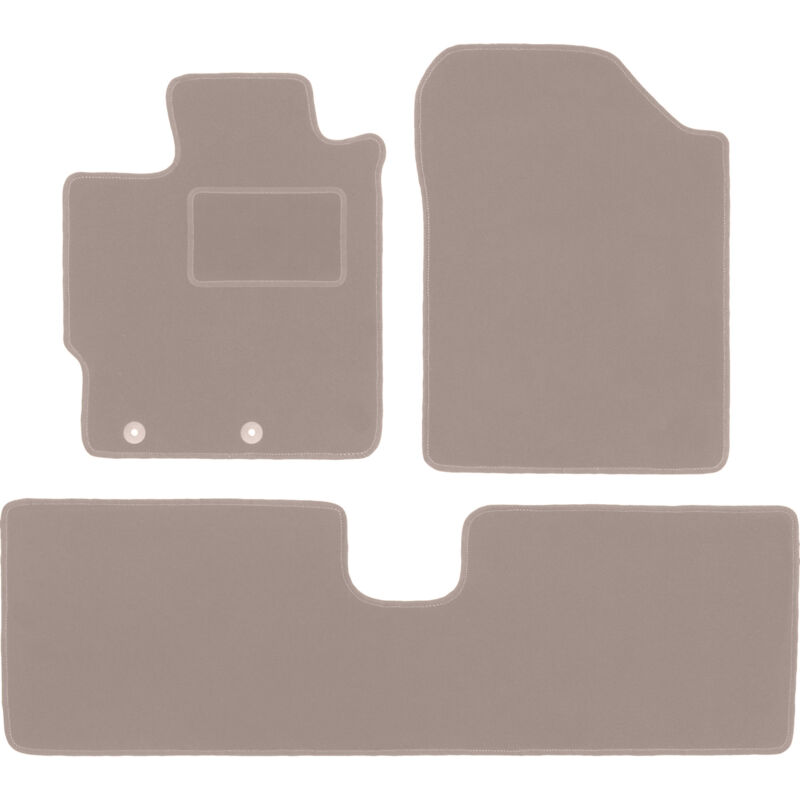 foto del prodotto tappetini in velluto beige per toyota yaris iii benzina 2011 2019 