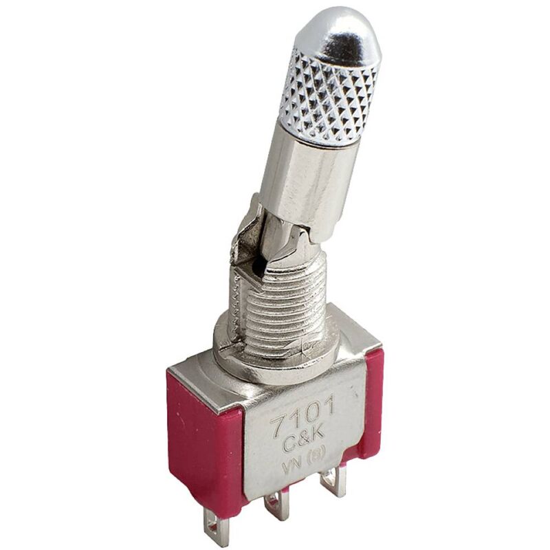 immagine 0 del prodotto c k switches u17l2cwzge interruttore a levetta 120 v ac, 28 v dc 5 a 1 x on off on ip67 1 pz. bulk