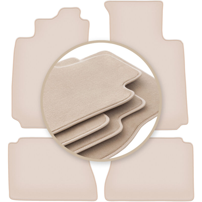 foto del prodotto tappetini beige premium per renault megane i berlina, classica, hatchback, gran turismo, station wagon 1995 2002
