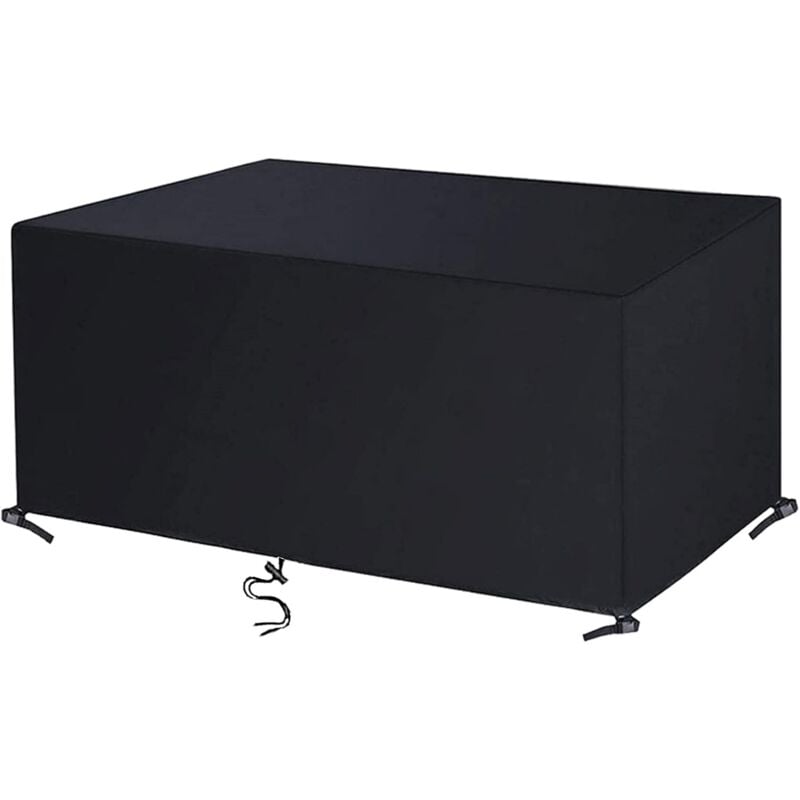 foto del prodotto l h cfcahl copertura per mobili da giardino 140x90x60cm 420d oxford nero telo di protezione per tavolo da giardino mobili da esterno impermeabile