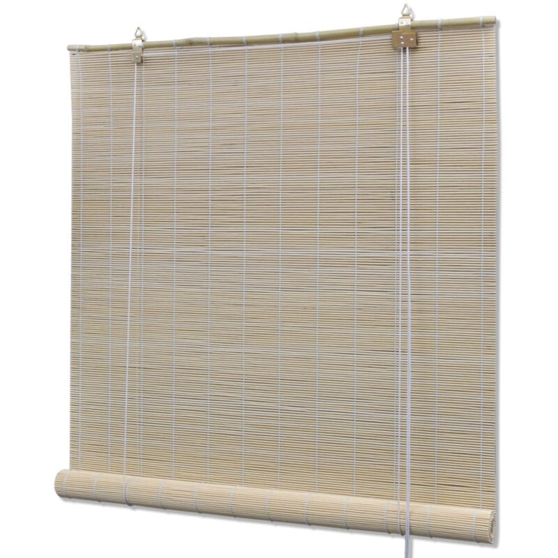 foto del prodotto tenda a rullo in bamb naturale 120 x 220 cm tenda per finestra frangivista avvolgibile