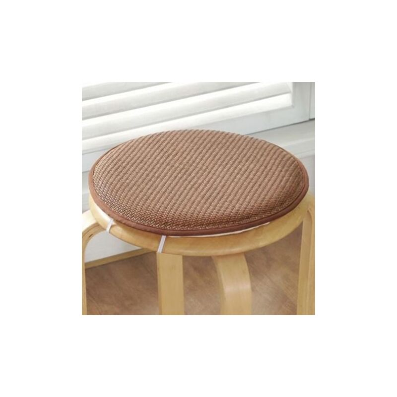 immagine 0 del prodotto snq cuscino rotondo per sgabello, cuscino sottile e fresco per sedia, cuscino rotondo in cotone con lacci per giardino, sala da pranzo, cucina,