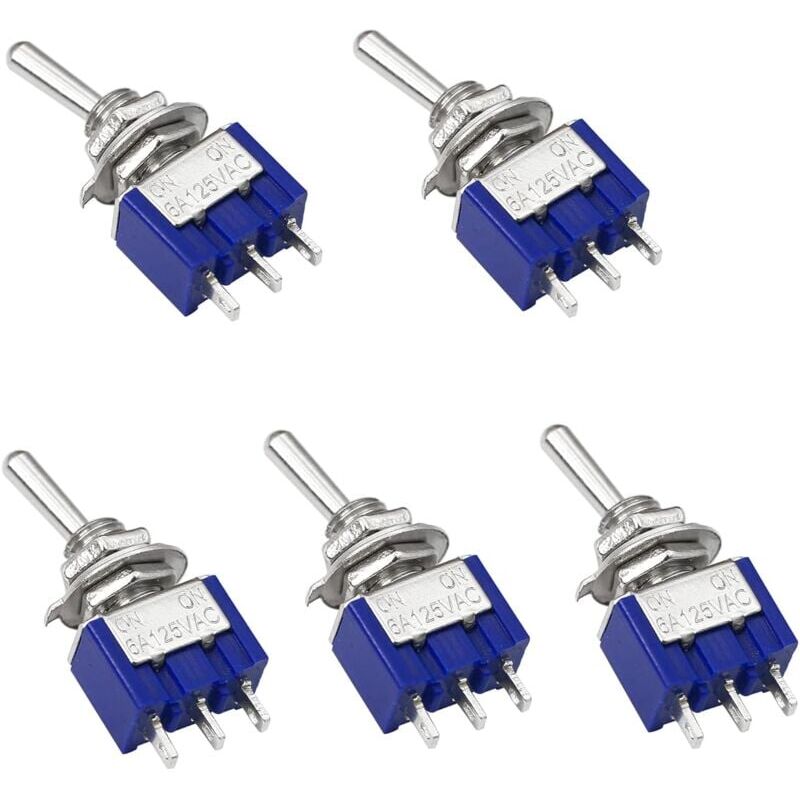 immagine 0 del prodotto 5 pezzi 6a 125v ac mini 3 pin spdt interruttore mts 102 spdt on on