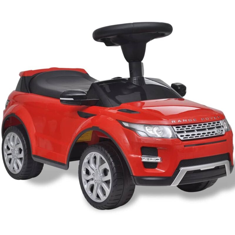 foto del prodotto helloshop26 auto giocattolo da cavalcare con musica land rover 348 rossa