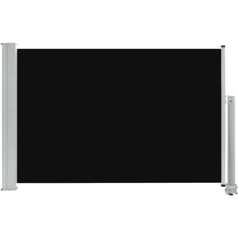 foto del prodotto tenda parasole laterale retrattile per patio giardino terrazza balcone schermo di protezione visiva 60 x 300 cm nero