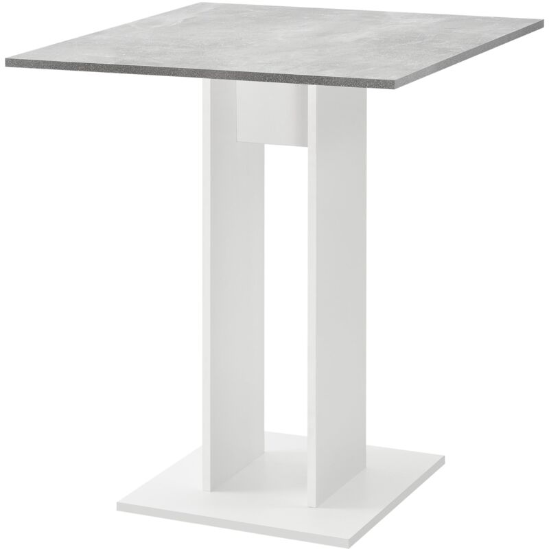 foto del prodotto sala da pranzo cucina soggiorno tavolo quadrato 65 cm grigio bianco