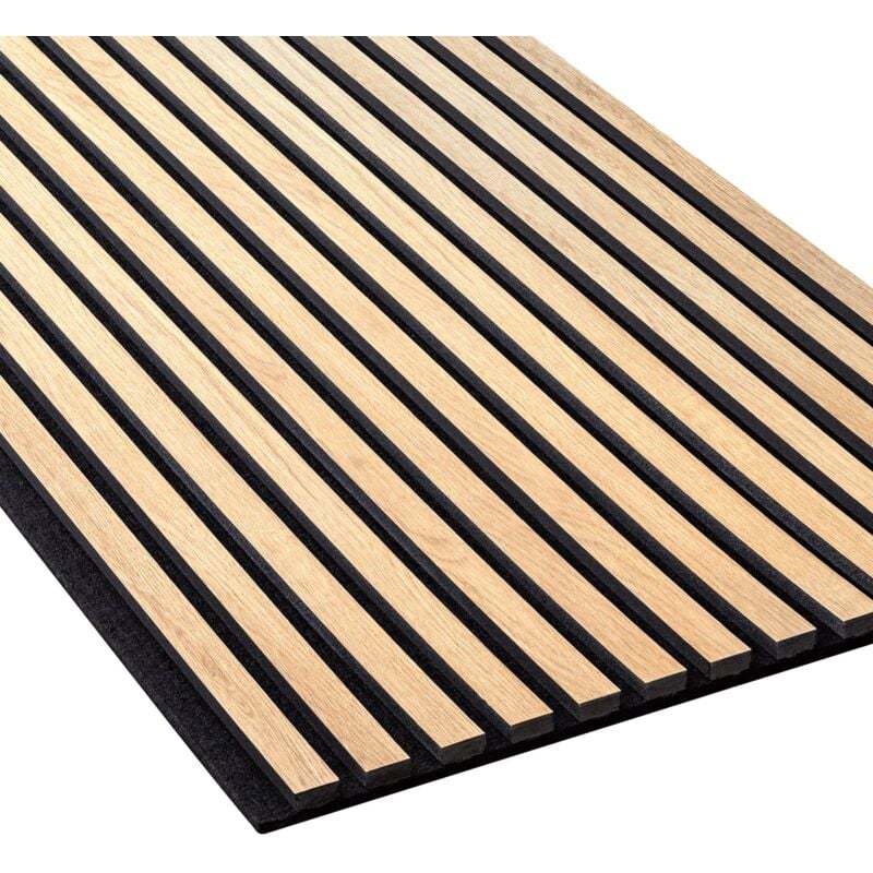 foto del prodotto nmc pannello acustico 3d 3054675 selitstyle pannello da parete 240 x 56,5 cm rivestimento murale effetto legno a lamelle doghe naturale design