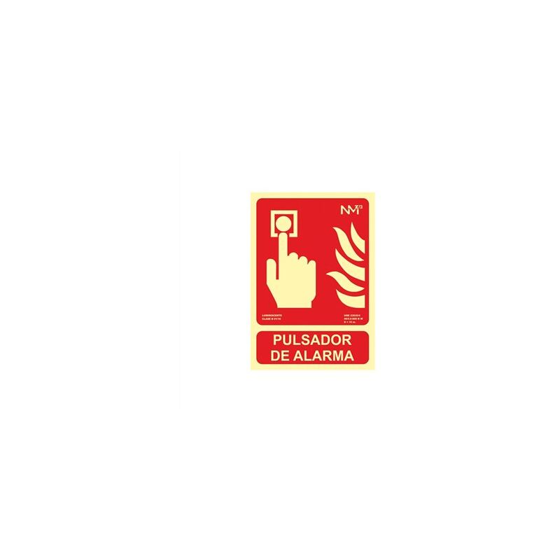 foto del prodotto segnale pulsante allarme pvc210x297mm rd00111