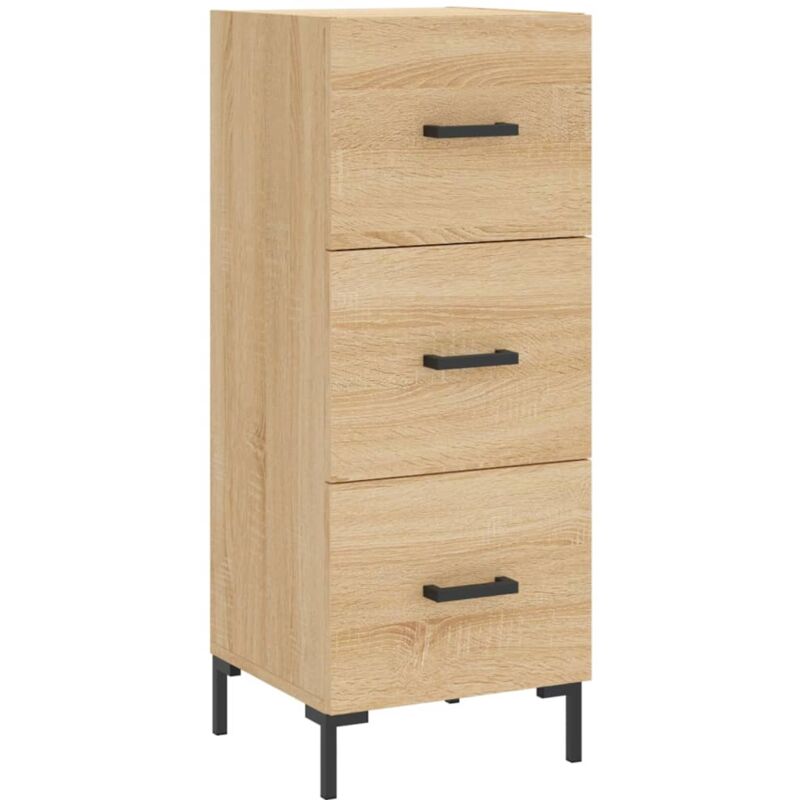 foto del prodotto vidaxl credenza rovere sonoma 34,5x34x90 cm in legno multistrato