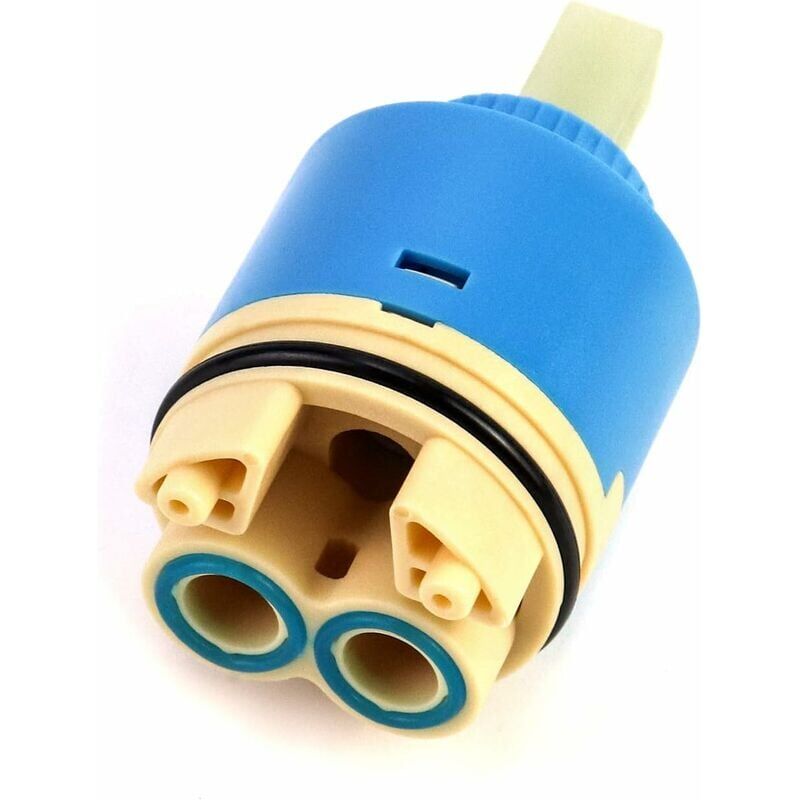 foto del prodotto cartuccia di ricambio in ceramica, ceramica per miscelatore, cartuccia in ceramica per cucina o bagno 40 mm, blu, con fondo