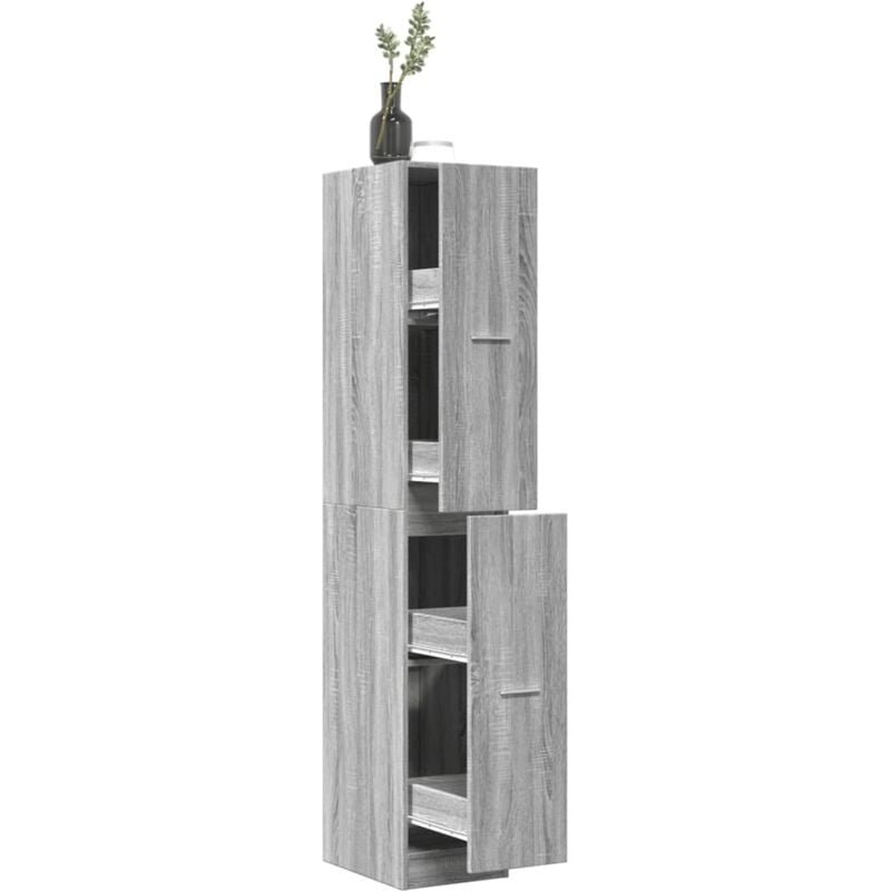 foto del prodotto armadietto da farmacia grigio sonoma 30x41x174,5 cm truciolato vidaxl