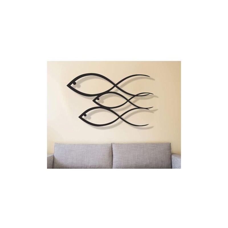 foto del prodotto snq decorazione da parete in metallo pesce decorazione da parete in metallo decorazione per ufficio decorazione per soggiorno decorazione per
