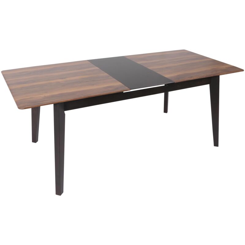 foto del prodotto tavolo pranzo allungabile salotto soggiorno hhg 668 77x160x90cm laminato hpl legno chiaro effetto marmo