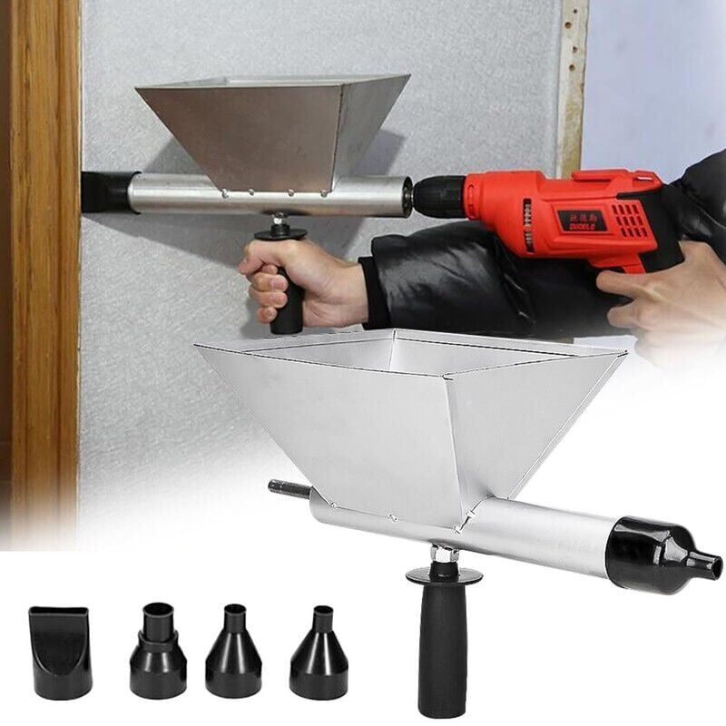 foto del prodotto pistola elettrica per malta, pistola elettrica portatile per malta con 4 punte, pistola elettrica per cemento, senza trapano elettrico,
