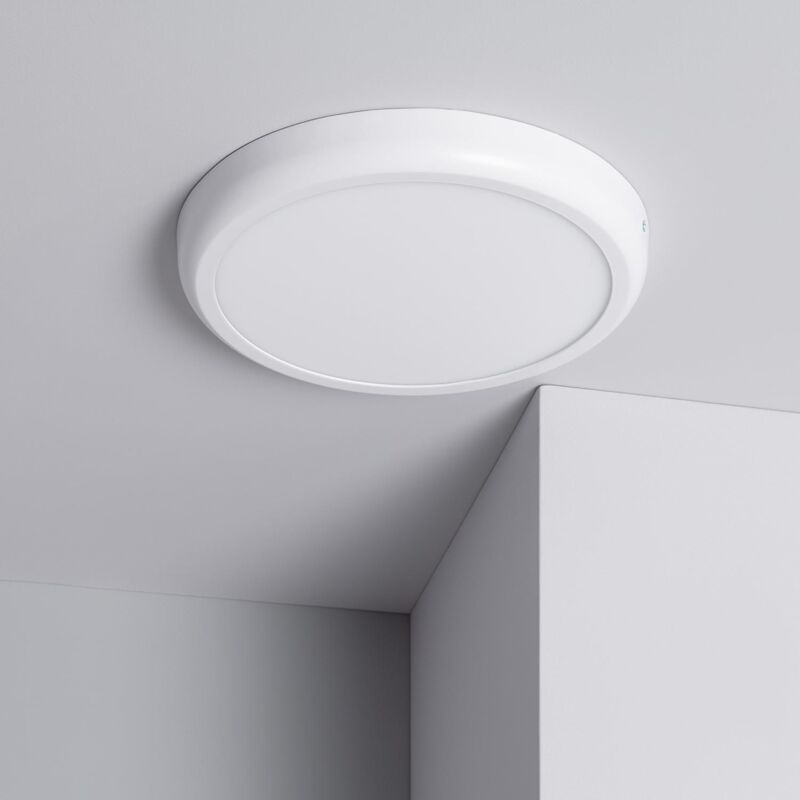 foto del prodotto plafoniera led 24w circolare metallo 300 mm design bianco bianco naturale 4000k