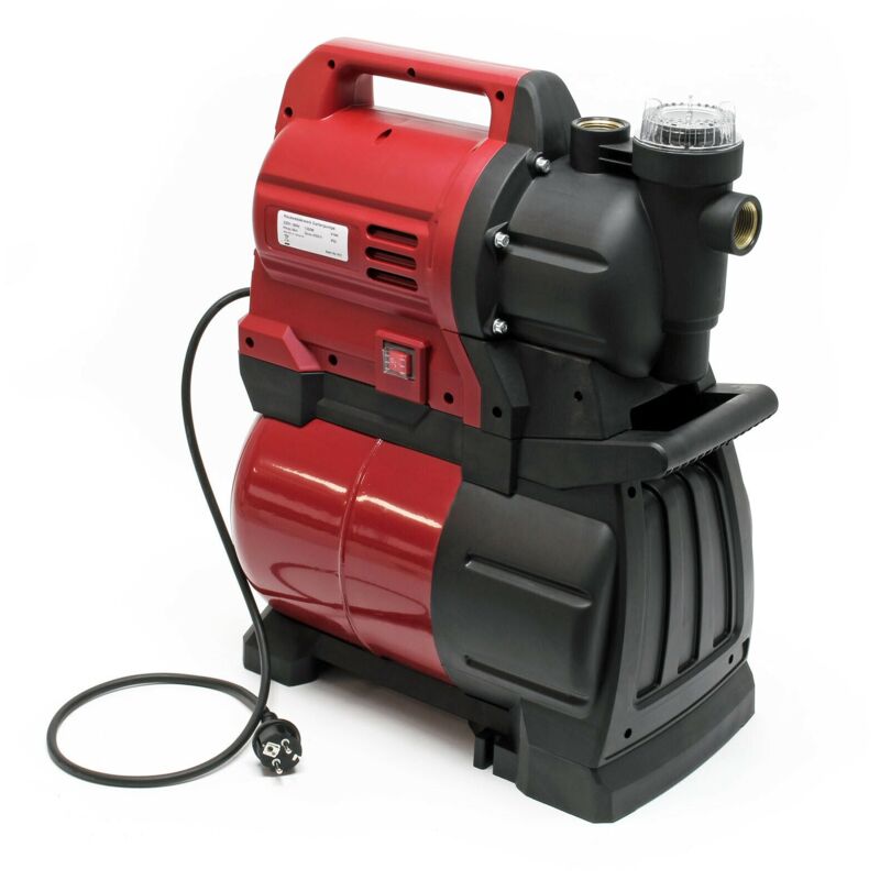 foto del prodotto stazione dell acqua domestica 4500 litri all ora serbatoio a vescica da 1300 watt pressostato da giardino da 19 litri