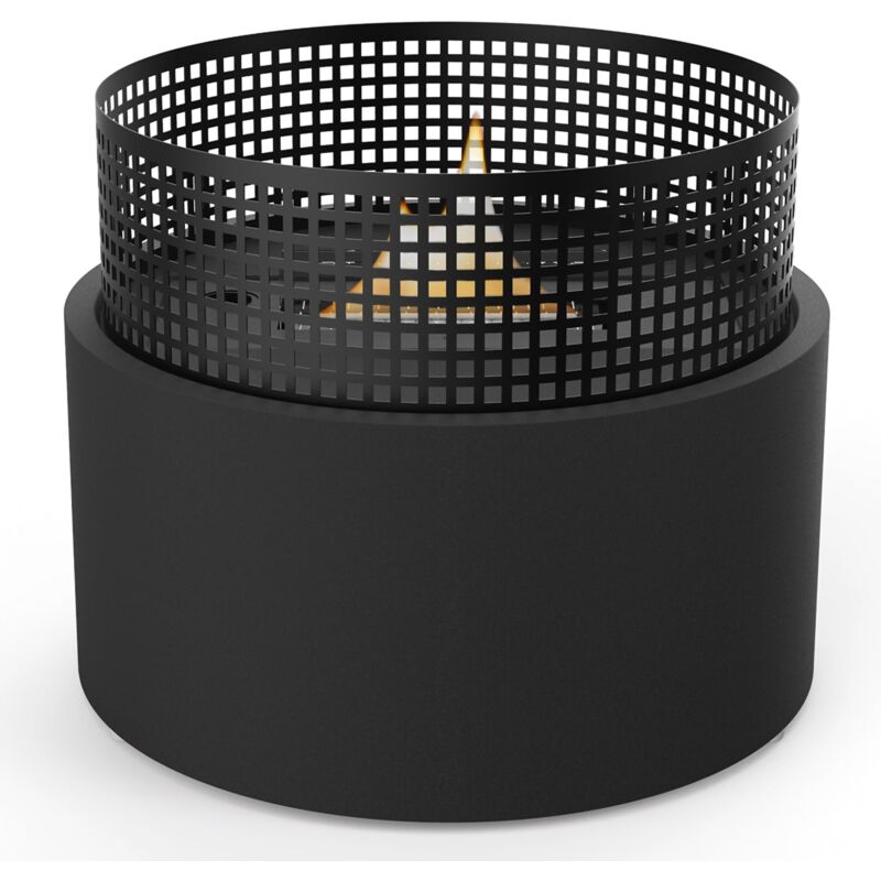 foto del prodotto caminetto braciere plettenberg nero outdoor ricaricabile con liquido tenderfuel