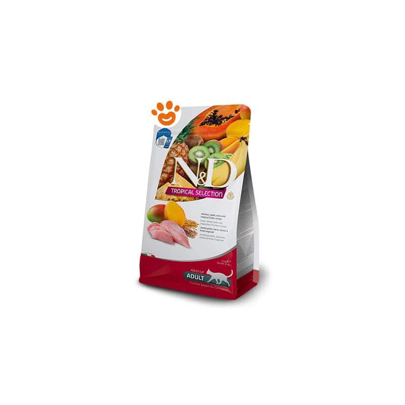foto del prodotto farmina cat n d tropical adult pollo cat n d tropical adult pollo sacco da 1,5 kg