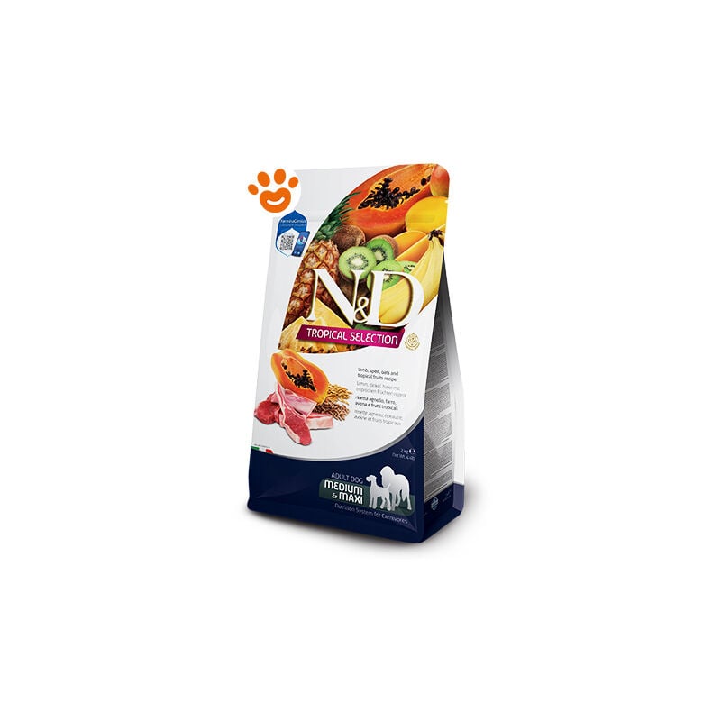 foto del prodotto farmina dog n d tropical adult medium maxi agnello farmina dog n d tropical adult medium maxi agnello sacco da 2 kg
