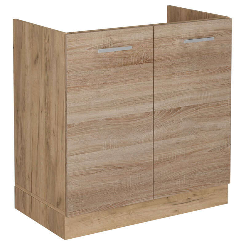 foto del prodotto mobile lavello cucina r line, sonoma, 80 cm senza piano di lavoro, vicco