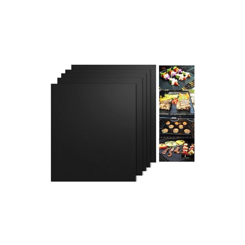 foto del prodotto snq tappetino da forno in silicone grande, impermeabile, antiaderente, antiscivolo, resistente al calore, protezione per piano di lavoro nero, 33