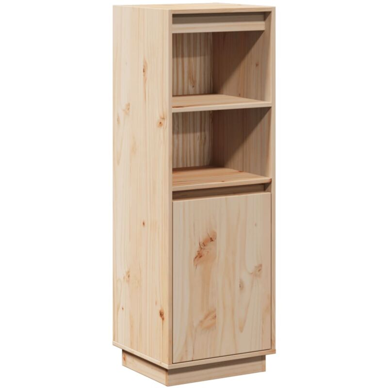 foto del prodotto buffet credenza cassettiera mobile contenitore organizer cucina soggiorno soggiorno alto 37 x 34 x 110 cm legno massello di pino marrone