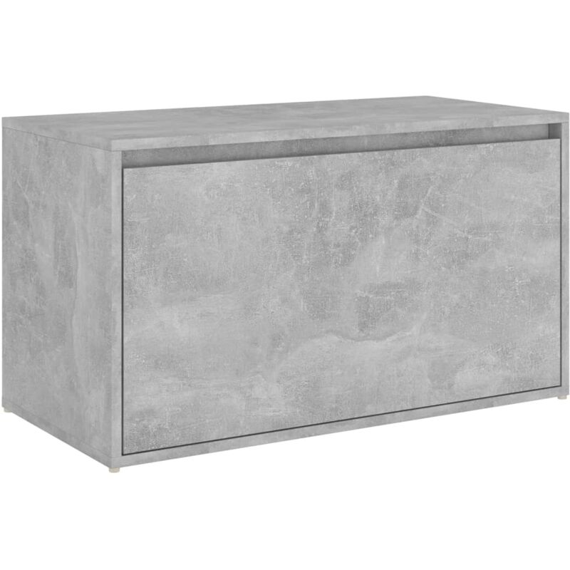 foto del prodotto panca da ingresso panca 80 x 40 x 45 cm in truciolato grigio cemento