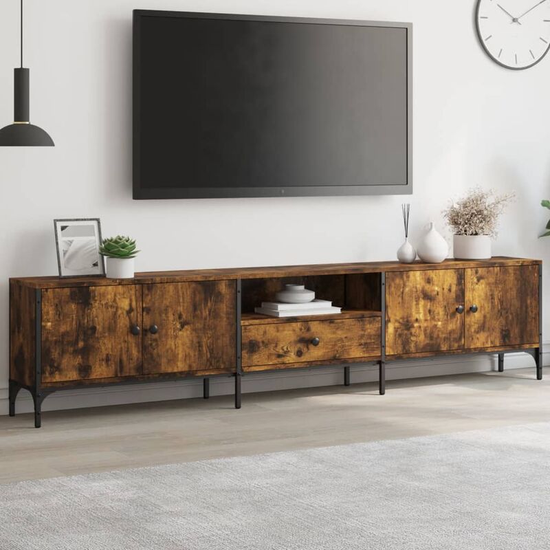 foto del prodotto prolenta premium furniture limited mobile tv cassetto rovere fumo 200x25x44 cm