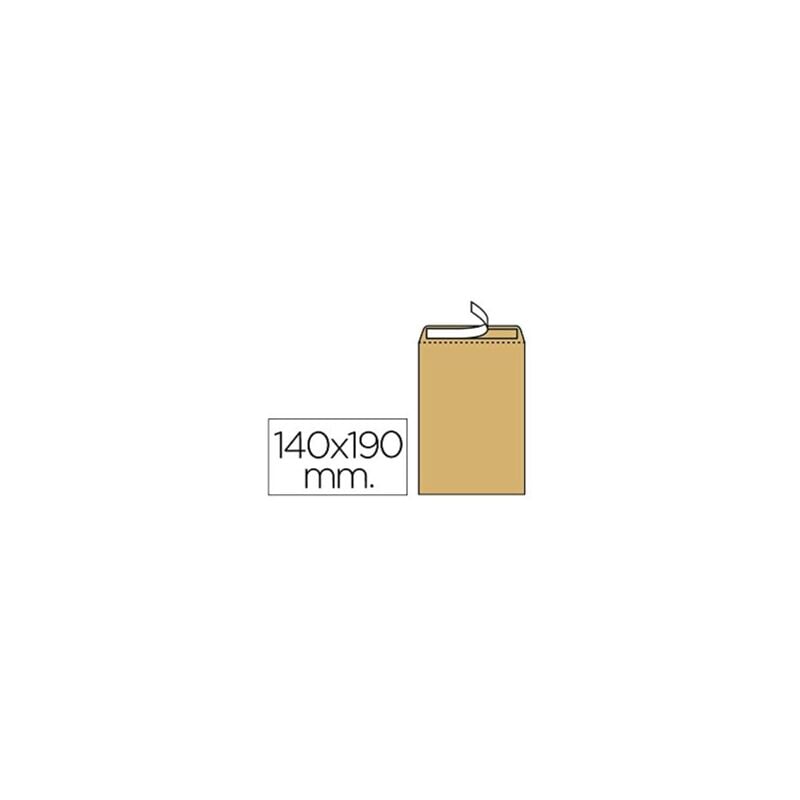 foto del prodotto liderpapel busta sacchetto n.4 kraft salari 132x187 mm striscia de silicone scatola de 500 pz.