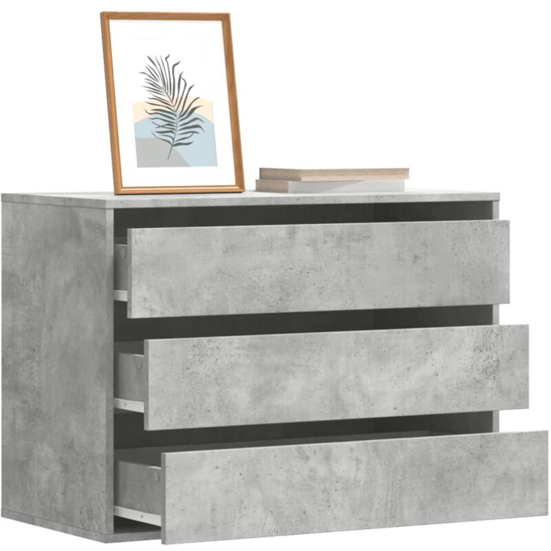 foto del prodotto cassettiera angolo grigio cemento 80x41x58cm legno multistrato vidaxl
