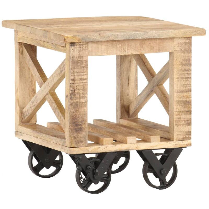 foto del prodotto prolenta premium furniture limited tavolino laterale con ruote 40x40x42cm in