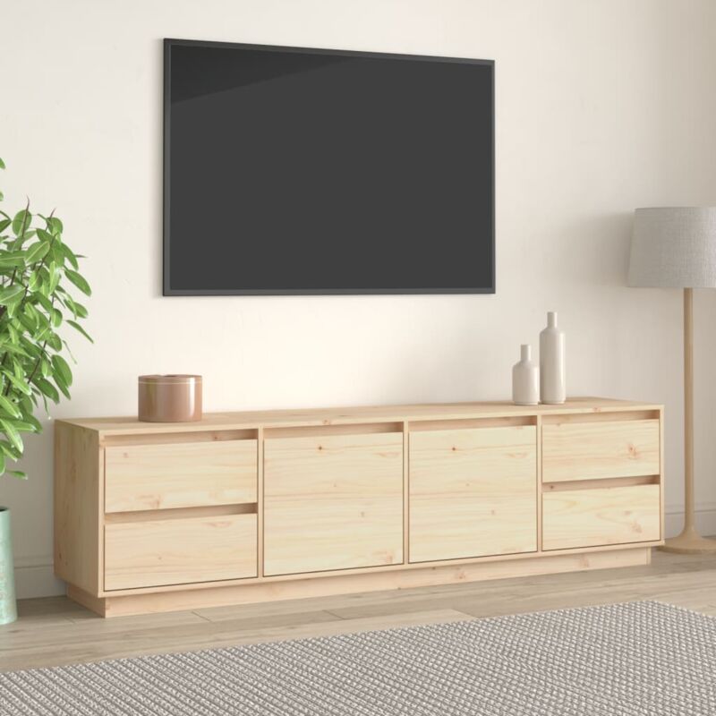 foto del prodotto vidaxl mobile porta tv 176x37x47,5 cm in legno massello di pino