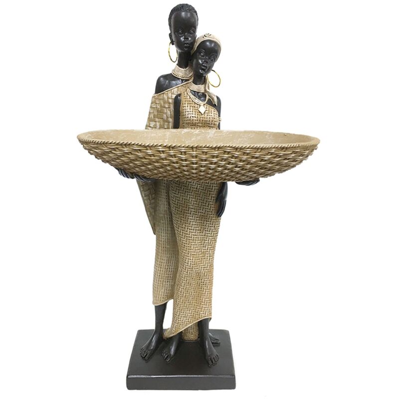 foto del prodotto signes grimalt figure di figure africane figura africana elefanti africani e marroni 12x20x37cm 30065