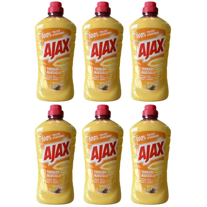 immagine 0 del prodotto replood ajax tornado detergente multiuso marsiglia 6 x 1l freschezza e pulito intensi