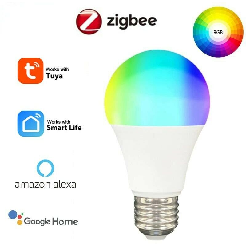 immagine 0 del prodotto lampadina led smart zigbee e27 rgbcw 9w tuya