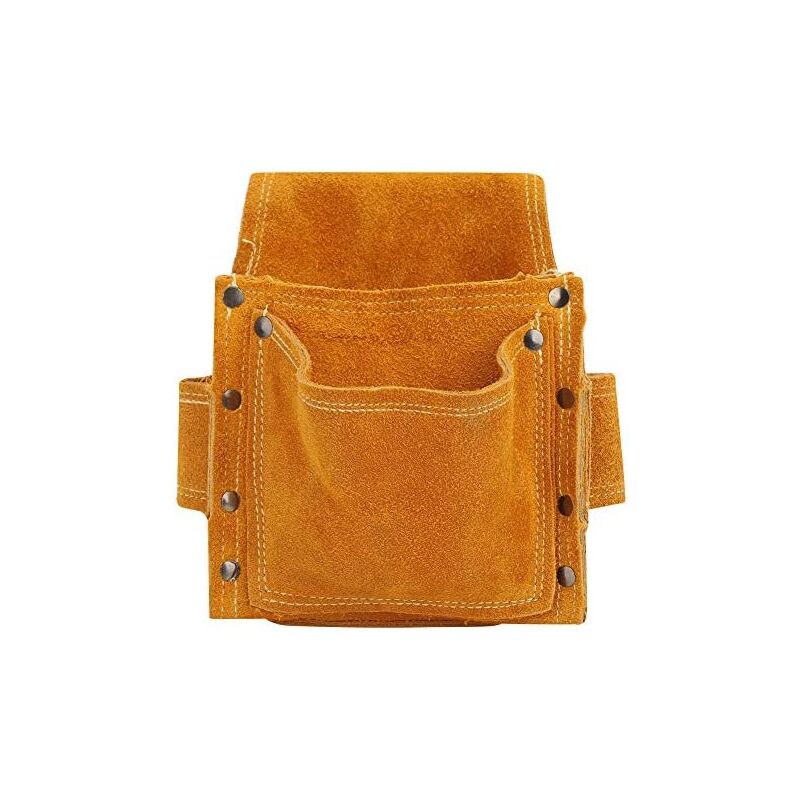 foto del prodotto bebusingoto borsa portautensili multifunzionale, borsa portautensili da cintura, borsa portautensili spessa, borsa portautensili in pelle bovina