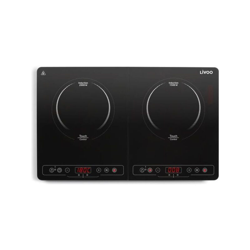 foto del prodotto doc236 doppio piano cottura a induzione 22cm da 60 a 240 nero livoo