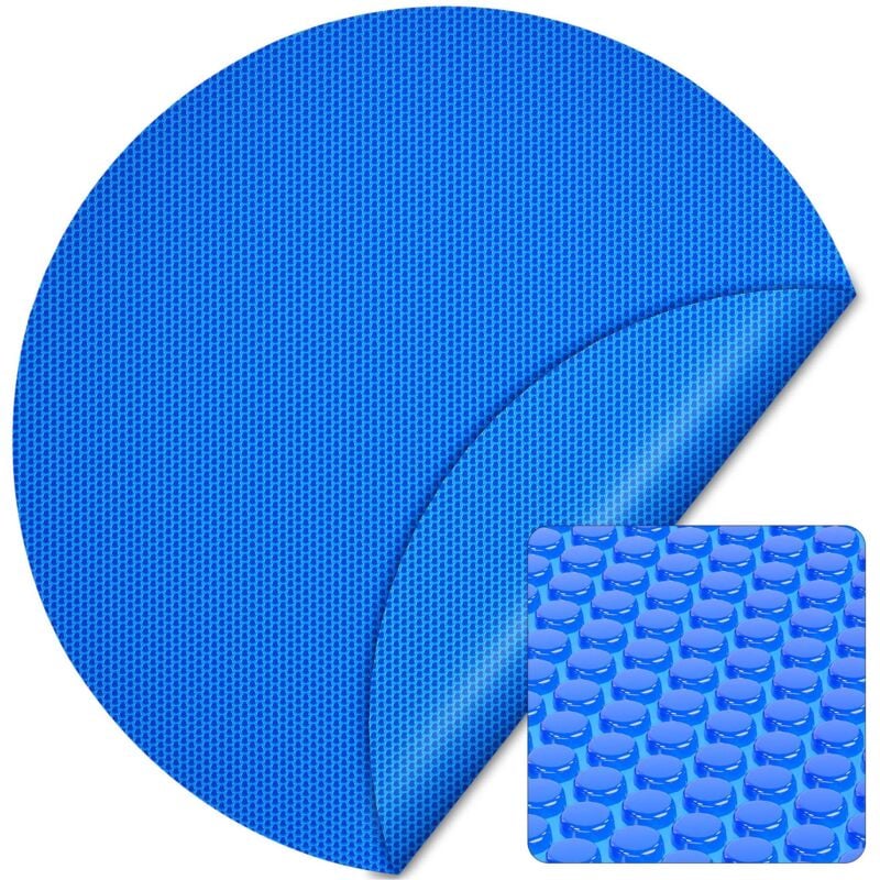 foto del prodotto copertura a bolle d aria per piscina rotonda 5m blu protezione isotermica