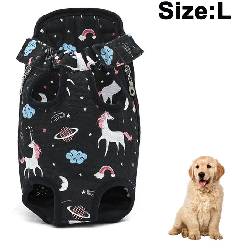 foto del prodotto zaino per animali domestici, borsa da trasporto per cani, gambe regolabili, borsa da viaggio portatile per animali domestici, traspirante e