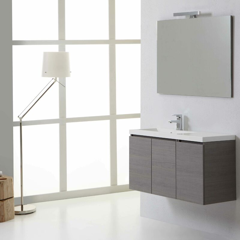 foto del prodotto kiamami valentina mobile arredo bagno manhattan da 90 cm sinistro con 3 ante